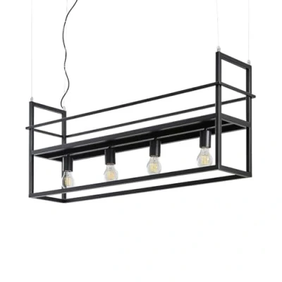 Afbeelding van Lindby hanglamp &#039;Grisela&#039; (modern) in Zwart uit overige metaal o.a. voor woon / eetkamer Pendellamp, hangverlichting, eettafel lamp