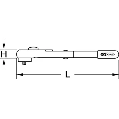 Afbeelding van KS Tools, Momentsleutel, Momentsleutel met beschermende isolatie + omkeerbare ratelkop, 3/8&quot;, 5 50 Nm (3/8&quot;, 50 Nm, 50 Nm)