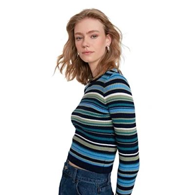 Afbeelding van Trendyol Antraciet Cropped Gebreide Trui Twoaw22Kz1114