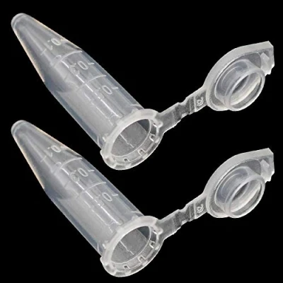 Afbeelding van 200 Pieces Micro Centrifuge Tubes 0.5ml Scale Plastic Test with Attached Snap Cap for Laboratory Sample Bottles Consumables