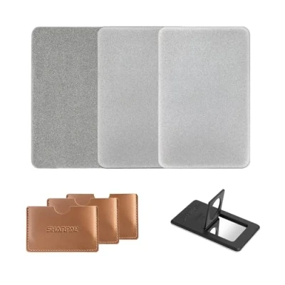 Afbeelding van SHARPAL 116N Creditcardgrootte Diamant Slijpen Steen Messenslijper 丨 Huis en Tuin Gereedschapslijper (3 Pack: Grof/Fijn/Extra Fine)