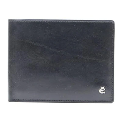 Afbeelding van Esquire Leren Kaarthoes Toscana Leather Wallet Black Zwart