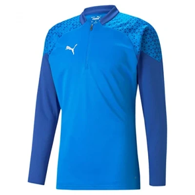 Afbeelding van Puma Fussball Teamsport Teamcup Halfzip SW Longsleeve, Heren, Maat: Small, Blau