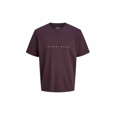 Afbeelding van JACK &amp; JONES PLUS SIZE regular T shirt donkerpaars