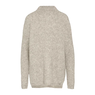 Afbeelding van QS Weicher MIT Struktur Trui, Dames, Maat: Large, Helles beige