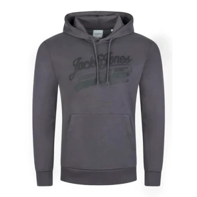 Afbeelding van Jack &amp; Jones Jjeadrian Hoodie asphalt, Heren, Maat: XXL, Asphalt