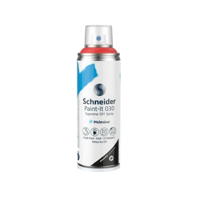 Afbeelding van Schneider spuitbus verf Paint it 030 DIY spuitverf acrylverf 200ml rood S ML03050124