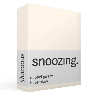 Afbeelding van Snoozing Hoeslaken van Double Jersey 180x200/210/220 cm Ivoor