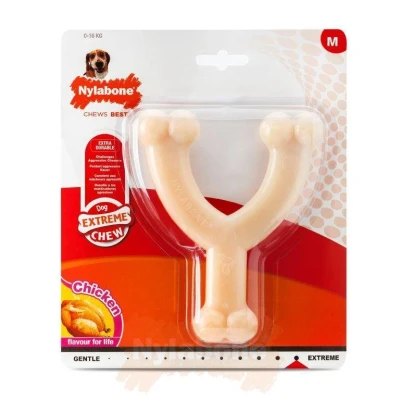 Afbeelding van Nylabone Extreme Chew Wishbone Kipsmaak TOT 16 KG