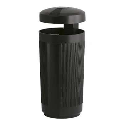 Afbeelding van Buitenafvalbak met afdak 50 ltr. Zwart