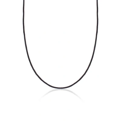 Afbeelding van Nenalina Dames Halsketting Zijden Band Basic Minimaal Trend Blogger in verguld 925 Sterling Zilver