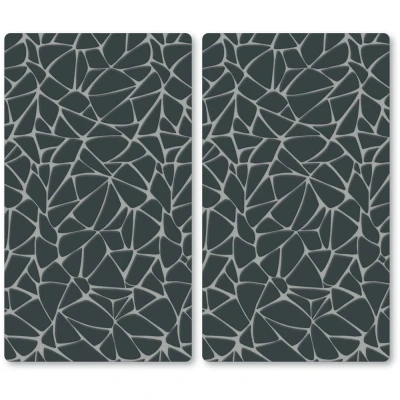 Afbeelding van KESPER for kitchen &amp; home Snij en afdekplaat Multi Glasschneideplatte, 2er, Mosaikoptik (set)