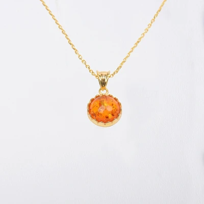 Afbeelding van MeYuKu Sieraden 14 karaat gouden ketting Mini cirkel