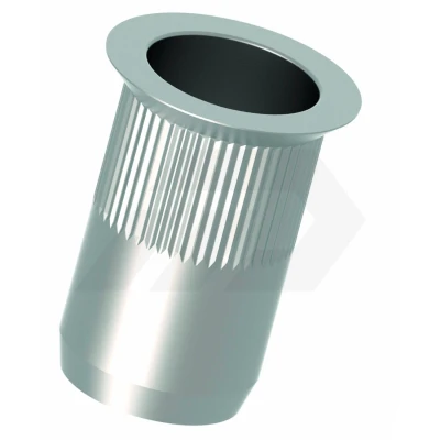 Afbeelding van Gesipa Blindklinkmoer klinknagelschacht d x l 11 18,5 mm M8 staal verzinkkop (90graden) 100 stuks 1433715