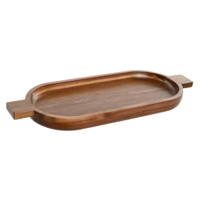 Afbeelding van Snackdienblad Home ESPRIT Natuurlijk Acacia 48,5 x 18 3,5 cm