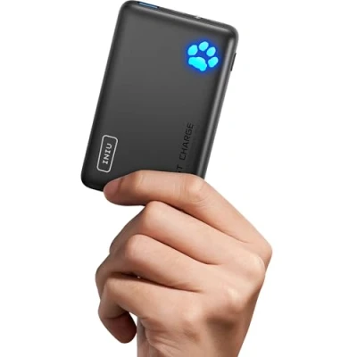 Afbeelding van INIU powerbank, 22,5 W klein maar sterk, 10.000 mAh (USB C in &amp; out), PD3.0 QC4.0 externe mobiele telefoon accu&#039;s met zaklamp, compatibel iPhone 16 15 14 13 12 11 Pro Max Mini Samsung
