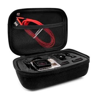 Afbeelding van MyGadget draagtas [maat S] Transportbeschermhoes voor actiecamera&#039;s &amp; accessoires Draagbaar hoesje bijv. GoPro Hero Black 7/8 6 5 4 3+ 3 / Xiaomi Yi 4K