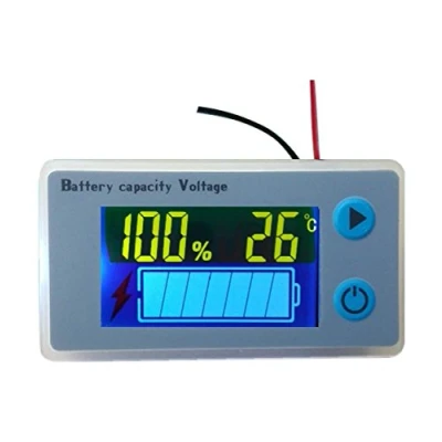 Afbeelding van Multifunctionele LCD batterijcapaciteitsmeter Voltmeter met temperatuurweergave Spanningsmonitor(12V)