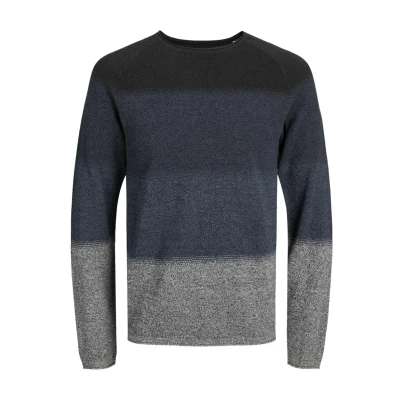 Afbeelding van Jack &amp; Jones Ehill CREW NECK NOOS Trui Navy blazer gradient, Heren, Maat: Large, gradient
