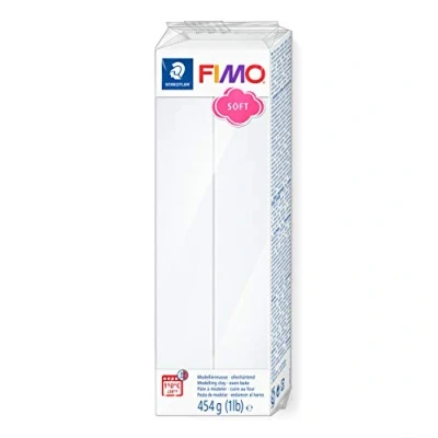 Afbeelding van Grootverpakking Fimo klei soft Wit nummer 0 454Gram