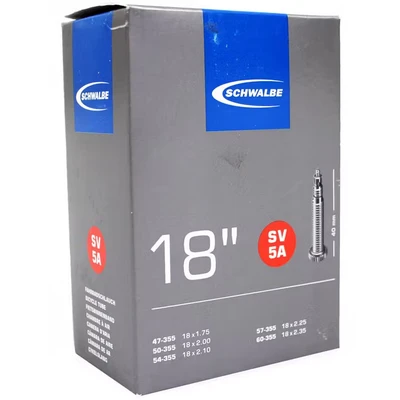 Afbeelding van Schwalbe Binnenband FV/SV5A 18&quot; breed 47/50/54/57/60 355
