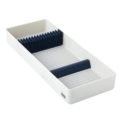 Afbeelding van KUHN RIKON 28311 Wave Safe Store Messenorganizer, wit, 25 cm