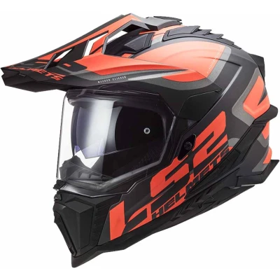 Afbeelding van LS2 Helmet mx701 exp.car. edge xl bl./white/or