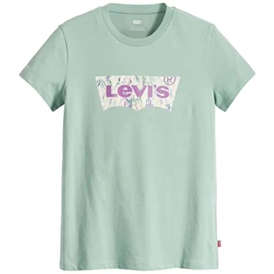 Afbeelding van Levi&#039;s THE Perfect TEE Tshirt print, Dames, Maat: XXS, Greens