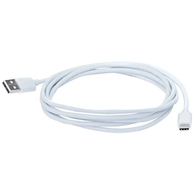 Afbeelding van PremiumCord Snellaadkabel USB C 2 m, supersnel opladen 5 A, type stekker naar A stekker, 2.0, snellaad en datakabel, geschikt voor apparaten, wit, m