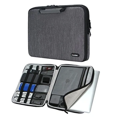 Afbeelding van iCozzier 13 13.3 Inch Handle Electronic Accessories Strap Laptop Sleeve Case Bag Protective for 13&quot; Macbook Air/Macbook Pro/Pro Retina Grey