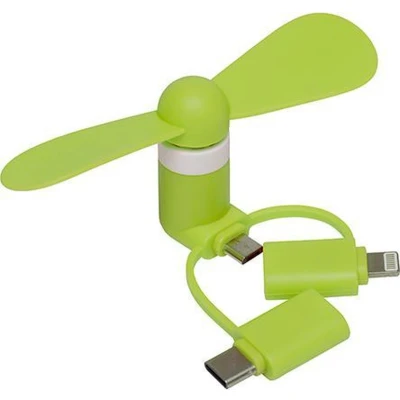 Afbeelding van Smartphone ventilator Micro USB / Lightning Groen