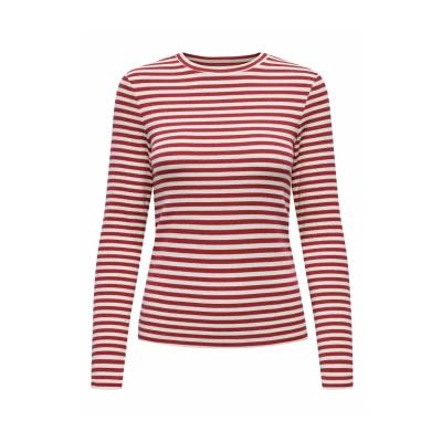Afbeelding van ONLY Onlaida Longsleeve, Dames, Maat: XL, Salsa