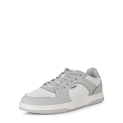 Afbeelding van HUGO Hadrian TENN Sneakers laag, Heren, Maat: 41, Grey/white Hoogwaardig imitatieleer