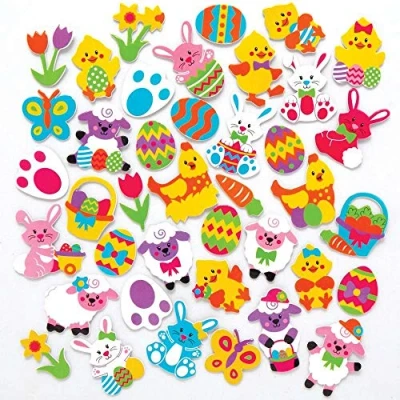 Afbeelding van Baker Ross AX774 Schuimstofstickers, Pasen, knutselen voor kinderen, 200 stuks