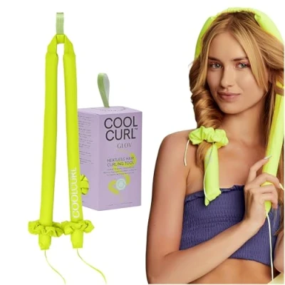 Afbeelding van GLOV Coolcurltm Heatless HAIR Curler MADE OF Memory FOAM AND Haaraccessoire, Maat: One Size, Lime