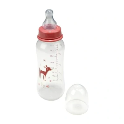 Afbeelding van Bébé Douceur, Fles met smalle hals en speen variabele debiet, siliconen, 250 ml, magische boor