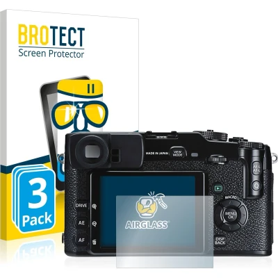 Afbeelding van BROTECT Glas Screen Protector voor Fujifilm X Pro1 (3 Stuks) Schermbeschermer [9H Hardheid, Beschermglas Folie niet Gehard Glas]