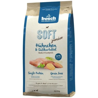 Afbeelding van Bosch HPC SOFT Junior kip &amp; zoete aardappel gehydrateerd hondenvoer voor groeiende honden van alle rassen single proteïne grain free, 1 x kg