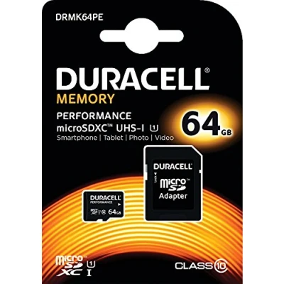Afbeelding van Micro SD kaart SDXC 128 GB + adpator Duracell