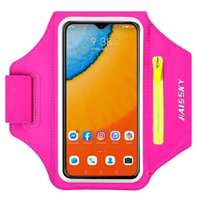 Afbeelding van Running Armband met Airpods Rits Pocket Mobiele Telefoon Houder Zweetbestendig Sport Gym Case Past iPhone 14/14 Pro Max/13/13 Pro/12 Max/11/11Pro/XR/XS Max Touchscreen tot 6,9