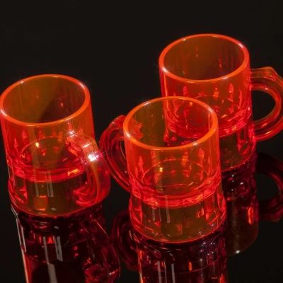 Afbeelding van Shotglaasjes fluoriserend oranje 2,5cl