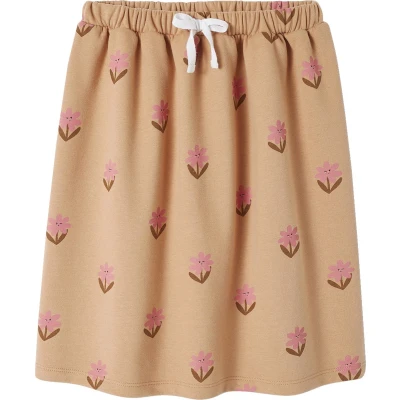 Afbeelding van Vertbaudet Gebloemde halflange fleece rok voor meisjes