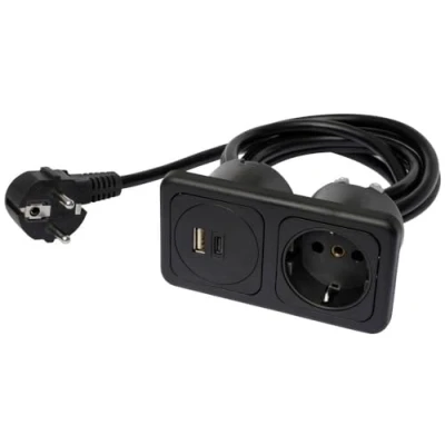 Afbeelding van inprojal elektrosysteme 9016 114.81 Stopcontact (inbouw) Met USB C, laaduitgang, Power Delivery IP20 Zwart