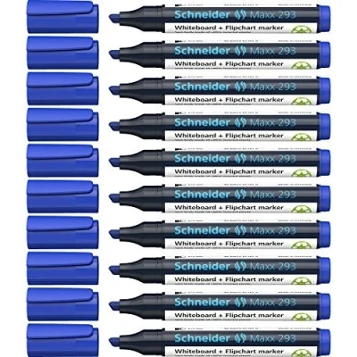 Afbeelding van Schneider whiteboard + flipchart marker Maxx 293 blauw 10 stuks
