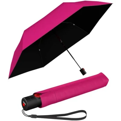 Afbeelding van Knirps Zakparaplu Ultra U.200 Medium Duomatic, automatisch openen en sluiten, stormvast, winddicht, Pink Love, 95 cm