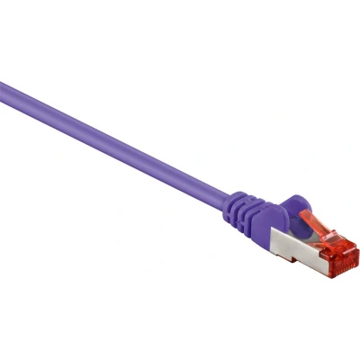 Afbeelding van S/FTP CAT6 Gigabit netwerkkabel / paars LSZH 0,50 meter