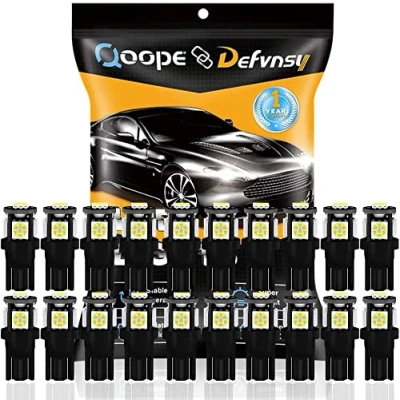 Afbeelding van DEFVNSY HelderWit 194 T10 168 2825501 W5W Auto interieur Vervangende Wit LED Lamp 5e generatie 5050 Chipsets 5SMD Lichtbron voor 12 V Kentekenkaart Lichtkoepels (pak van 20)