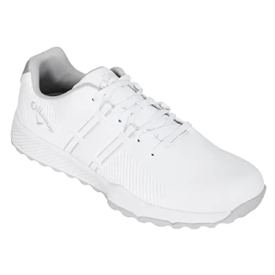 Afbeelding van Callaway Golf Heren Chev Trax Spikeless golfschoenen Wit/Grijs UK 8