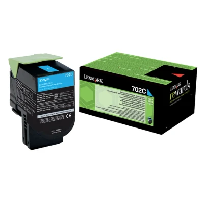 Afbeelding van Lexmark 70C20C0 (702C) Toner Cyaan