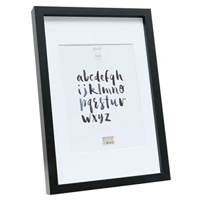 Afbeelding van Deknudt Frames Fotolijst zwart met passe partout 15x20 / 20x30 cm